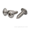 Cross Recessed Pan Head Tapping Screws With Collar DIN968